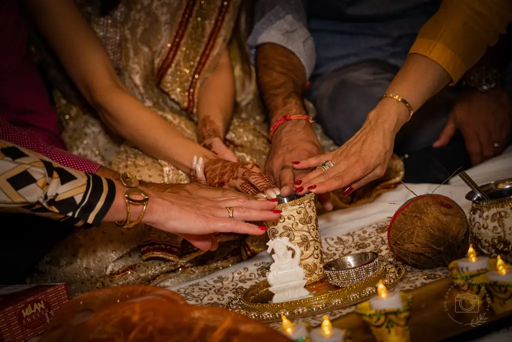 Sangeet choora ceremony-newcastle-gosforth-three mile inn-uk, Punjabi pre wedding ceremony