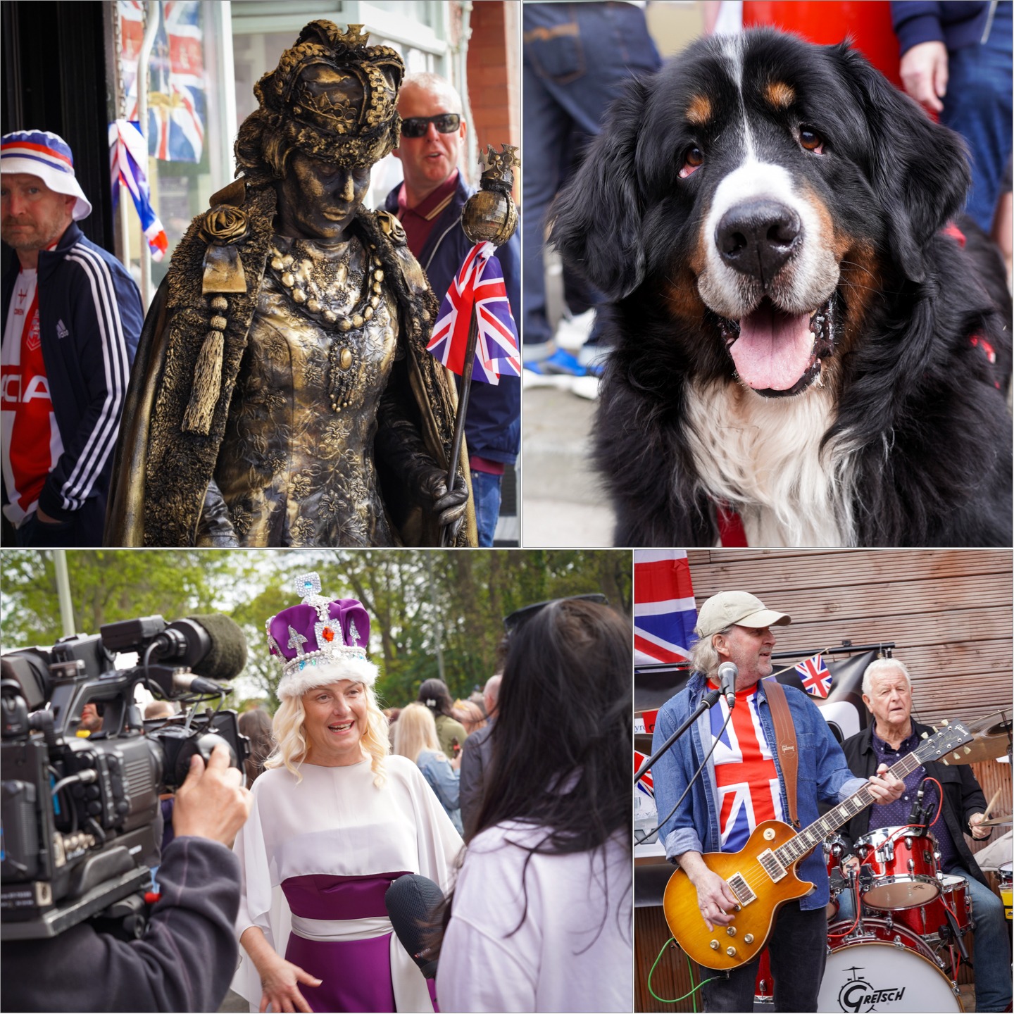 Photography-Festival-Kings Coronation - Zoe Campbell Photography local residents having fun bringing the community together at harton village in south shields for celebration of the kings coronation. collage of pictures shows the entertainment and fun captured by local photographer zoe campbell photography for events in south tyneside